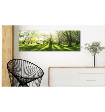 Quadro Foresta Magica - Verde - 120x40 E 135x45 - ARREDALACASA - Foto 2