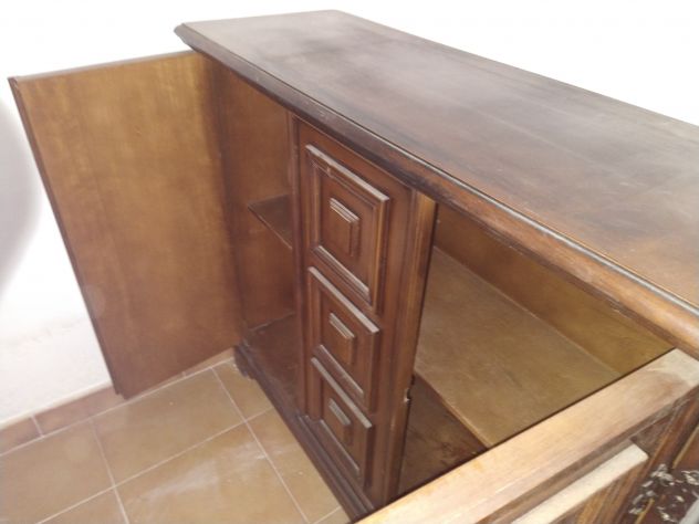Mobiletto Servante in legno massello lavorato - Foto 3