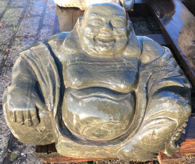 Buddha in pietra granito per giardino Zen - Foto 8