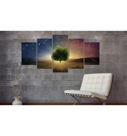 Quadro Alberello Verde 100x50 E 200x100 ARREDALACASA - Foto 2