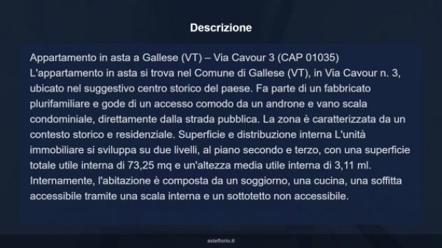 Immobile in asta di 73 m² in vendita a Gallese - Foto 17