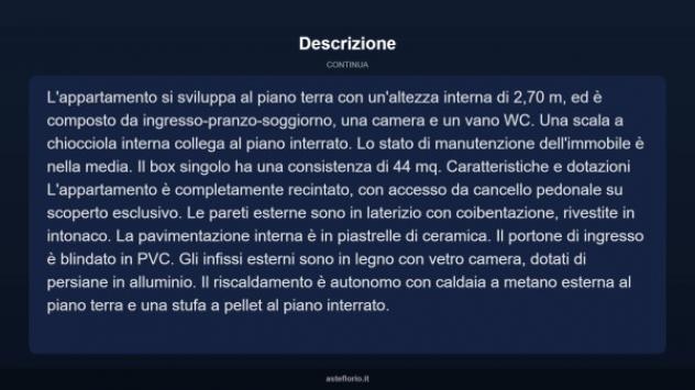 Immobile in asta di 47 m², box auto in vendita a San Costanzo - Foto 9