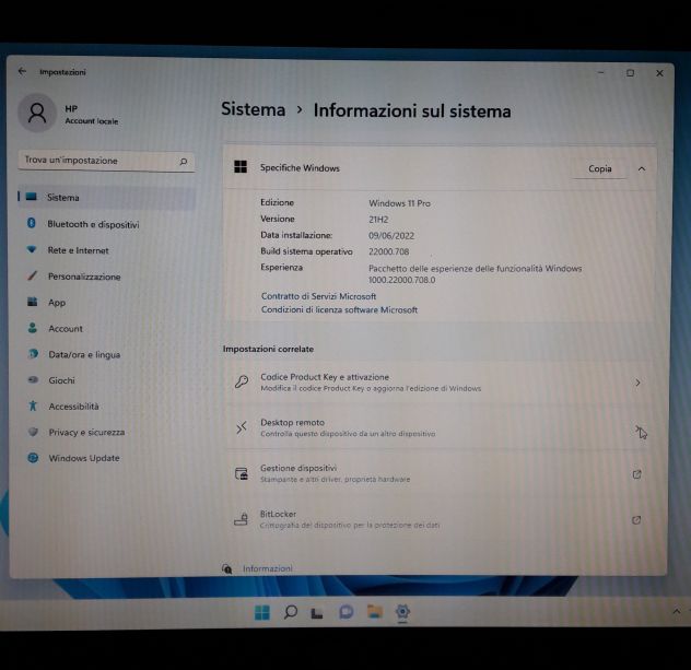 Portatile HP 8710W con Win 11 Pro - Foto 3