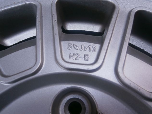 2 CERCHI IN LEGA VW GOLF GTI MK1 RABBIT SCIROCCO 5,5X13 ET38 RIF.171601025C - Foto 4