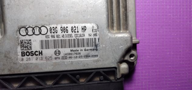 CENTRALINA MOTORE AUDI A3 1.9 TDI BOSCH 0 281 013 625, 0281013625, 03G 906 021 H - Foto 5