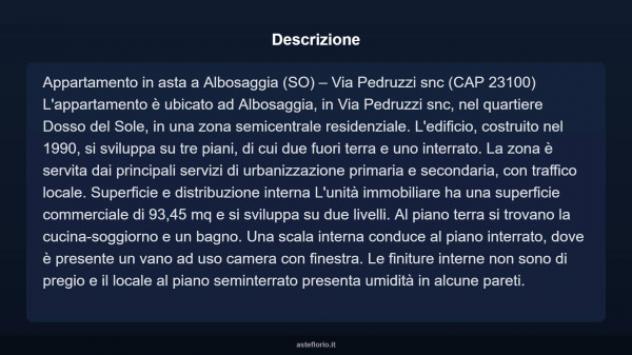 Immobile in asta di 93 m², box auto in vendita a Albosaggia - Foto 4