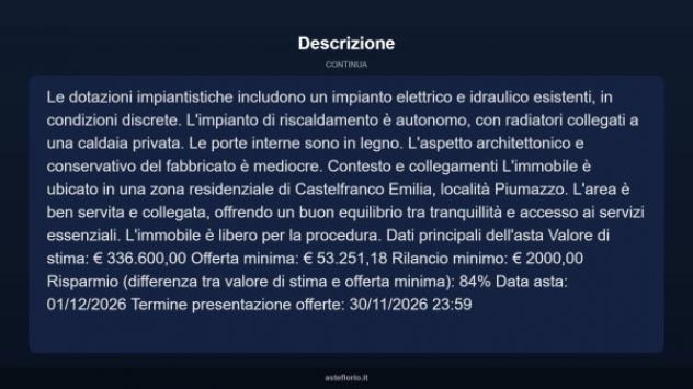 Immobile in asta di 94 m² in vendita a Castelfranco Emilia - Foto 14