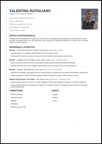Chef de rang e Barlady
