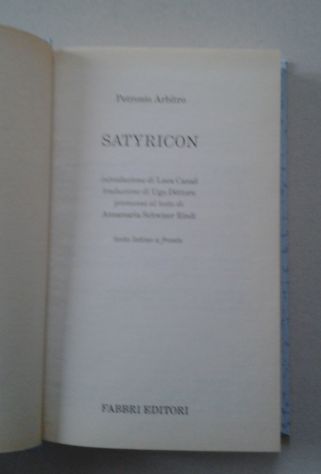 Petronio Arbitro - Satyricon - Foto 2