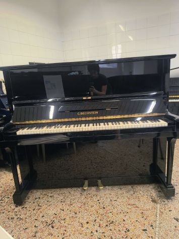 Pianoforte Bechstein Concert 8 tedesco con trasporto e panca inclusi