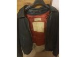 Giubbotto in pelle nero da uomo