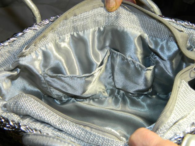Borsa cestello argentata - Foto 5