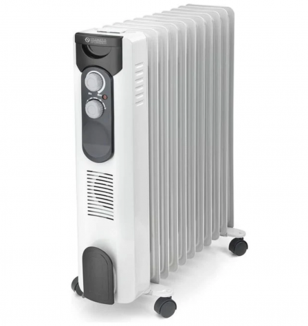 Olimpia Splendid Radiatore A Olio 2500w 2 livelli potenza + eco Ruote Bianco
