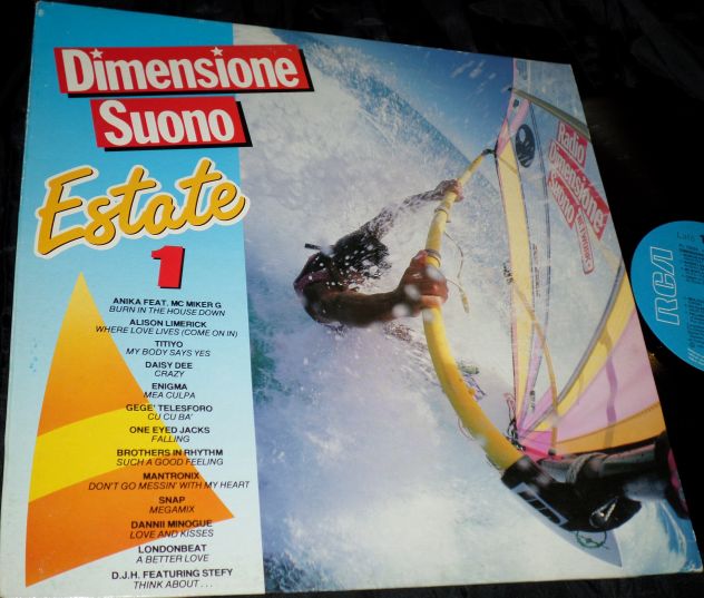 DIMENSIONE SUONO Estate 1 RDS (Titiyo, Snap, Enigma) LP / 33 giri 1991 Italy