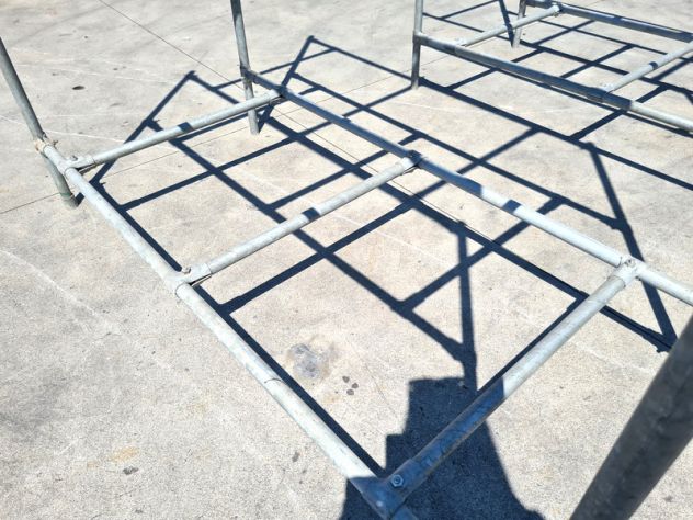 2 scaffali porta salami zincati usati - Foto 4