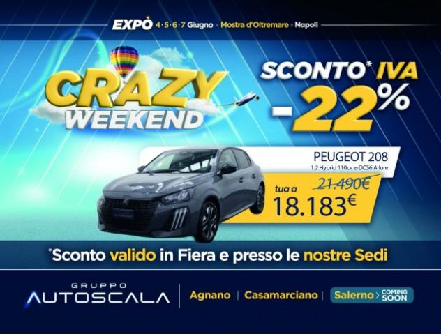 PEUGEOT 208 1.2 Hybrid 110cv e-DCS6 Allure rif. 23765361