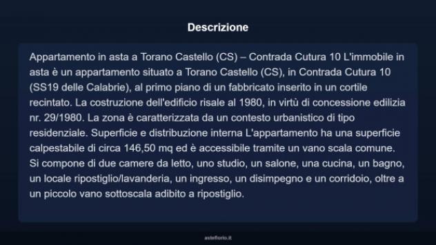 Immobile in asta di 146 m² in vendita a Torano Castello - Foto 4