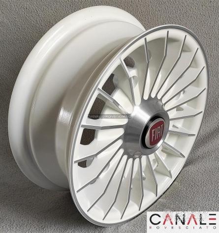 Cerchi grifo bianco 4,5x 12 4x190 fiat 500 l f r - Foto 7