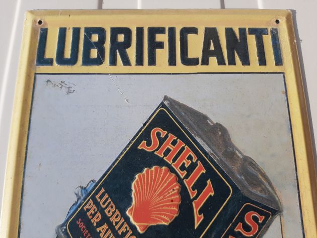 INSEGNA LUBRIFICANTI SHELL TARGA IN RILIEVO - Foto 3
