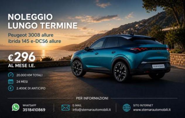 PEUGEOT 3008 Hybrid 145 e-DCS6 Allure rif. 23732338