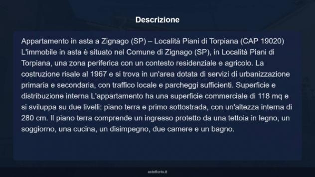 Immobile in asta di 118 m² con più di 5 locali in vendita a Zignago - Foto 13