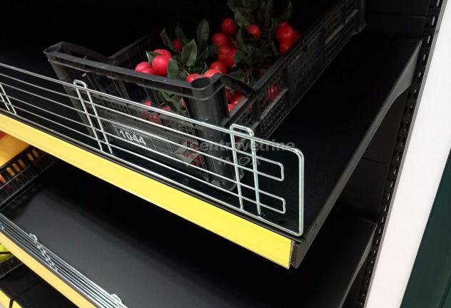 SCAFFALE FRUTTA IN FERRO NERO DA 303 CON PIANO BASE 50 PIANI DA 50 E PIANO MARK - Foto 7