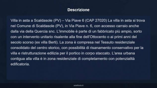 Immobile in asta di 740 m² con più di 5 locali e box auto in vendita a Scaldasole - Foto 17