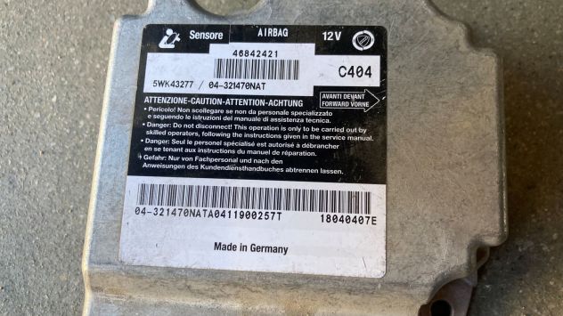 Centralina airbag originale Alfa Romeo 147 del 2004 (46842421) - Foto 3