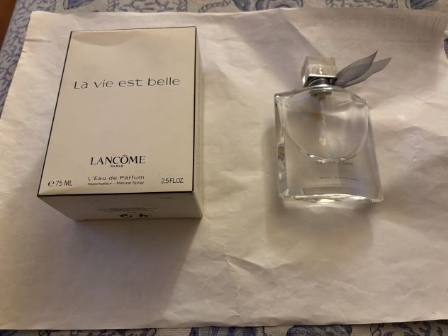 FLACONE VUOTO E SCATOLA DEL PROFUMO ORIGINALE MARCA LANCÔME LA VIE EST BELLE” - Foto 8