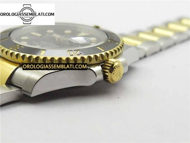 Rolex Replica SUBMARINER 116613 LN BLACK CERAMIC 904L STEEL/YG 1:1 BEST EDITION BLACK DIAL 3135 - Foto 10