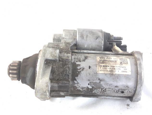 02Z911024Q MOTORINO AVVIAMENTO VOLKSWAGEN GOLF 7 1.4 M 81KW 6M 5P (2016) RICAMBIO USATO 0001179514