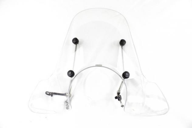 APRILIA SCARABEO 250 AP851981 PARABREZZA ALTO CON SUPPORTI 06 - 11 HIGH WINDSHIELD ACCESSORIO ORIGINALE CON LEGGERI GRAFFI
