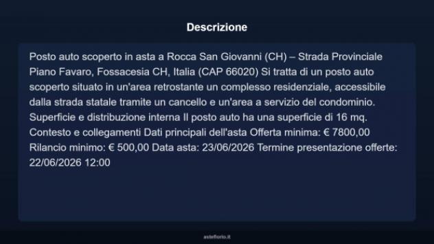 Immobile in asta di 16 m² in vendita a Rocca San Giovanni - Foto 4