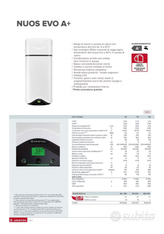Scaldabagno Boiler Ariston Nuos Evo 80l classe A+ - Foto 5