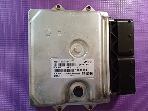 ECU LANCIA YPSILON 1.3 95HP EU6 55280650 MJD 9DF.Y1 HW000 ECU CENTRALINA LANCIA - Foto 5