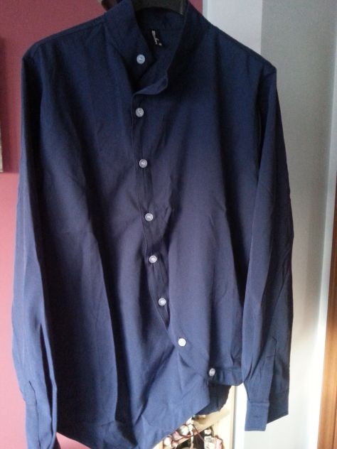 Camicia Blu o Nera taglio laterale Tg S - NUOVA - Foto 5