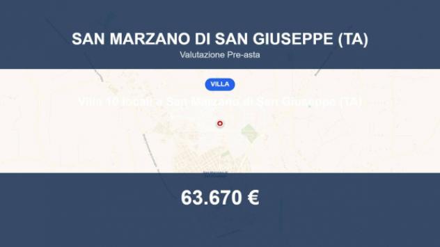 Immobile in asta di 187 m² con più di 5 locali in vendita a San Marzano di San Giuseppe