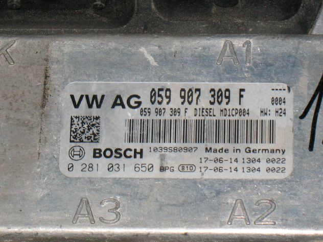 0281031650 ECU VW AG AUDI A4 A5 A6 3.0 0281031650 059907309F MD1CP004 HW:H24 - Foto 2