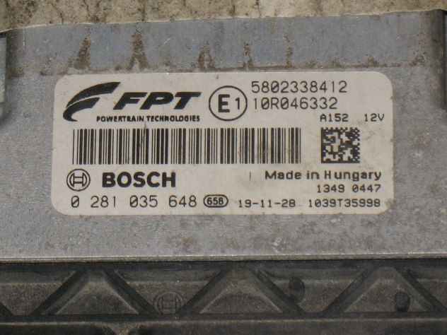 0281035648 ECU CENTRALINA IVECO DAILY 3.0 EDC17C49 5802338412 10R046332 - Foto 2