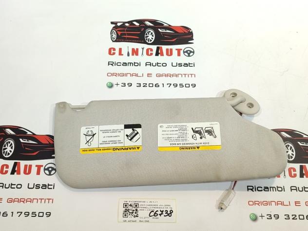 PARASOLE ALETTA ANTERIORE SX JEEP Cherokee 4° Serie K1CQ85DW1AB ENS (0508) - Foto 3