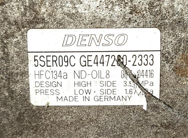 COMPRESSORE A/C TOYOTA Yaris Serie 447260-2333 1NDTV Diesel 1400 (0811) - Foto 5