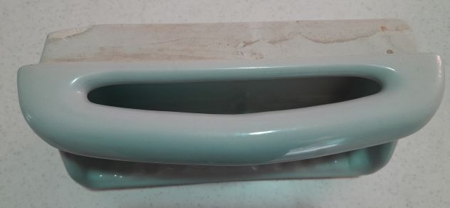 Portasapone e accessori bagno in ceramica da incasso muro usati n° 4 pezzi. - Foto 2