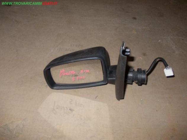 RETROVISORE EST.S.(regolazione elettrica, fino al 08/2009) NERO GOFFRATO 5 FILI FIAT PANDA (169-2Q/3U/0X)  Vetri e Retrovisori  Cristalli  Retrovisori