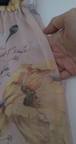 PANTALONI PALAZZO IN CHIFFON FLOREALI - Foto 6