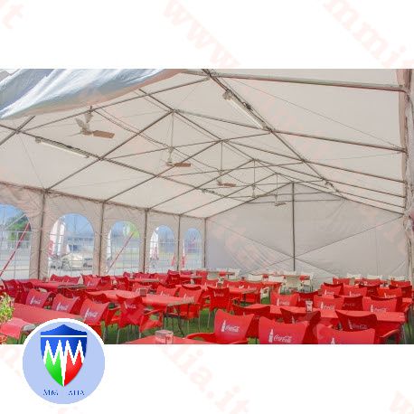 STRUTTURE IN PVC 8 X 20 X 4,4 MT. USO CERIMONIE FESTE PROFESSIONALI - Foto 3
