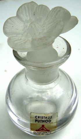 Porta Profumo-Cristallo marca PUTHOD-Napoli-ca 1960-