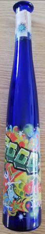 Bottiglia liquore limone rivestito legno vintage - Foto 8
