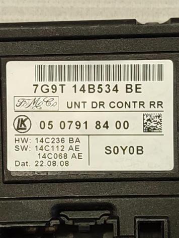CENTRALINA PORTA POSTERIORE DX VOLVO XC60 1° Serie 7G9T14B534BE (0818) - Foto 2