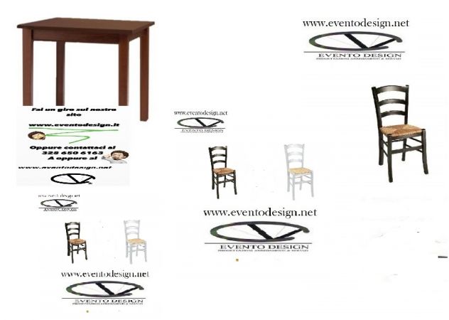 Sedie e Tavoli Per Arredamento Bar - Ristorante - Pizzerie - Birrerie - Osterie