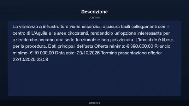 Immobile in asta di 1500 m² in vendita a L'Aquila - Foto 8
